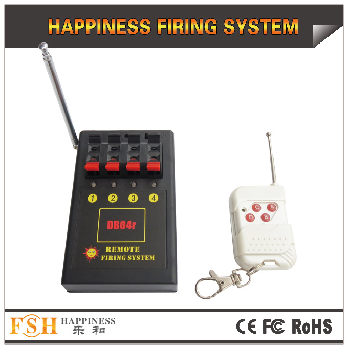CE RoHS,4 cues remote firing system, for consumer fireworks