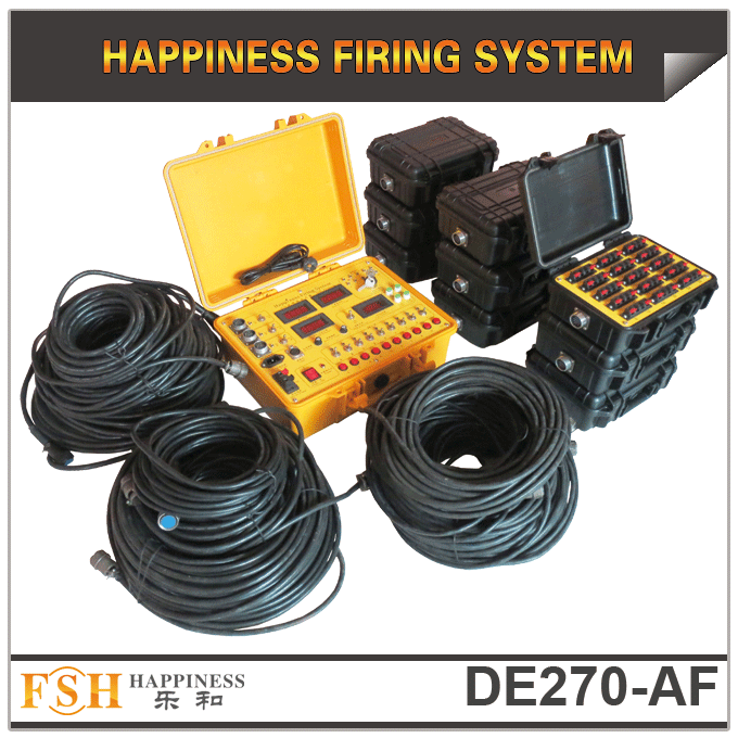 fireworks firing system 270 cues wire control ,waterproof case,sequential fire function 