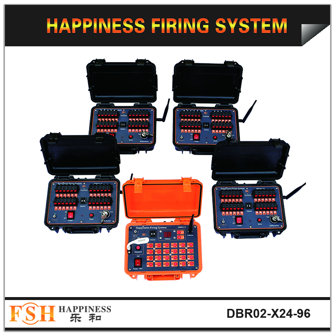Best seller 96 cues remote or wire control fireworks firing system, sequential fire, for big fireworks display