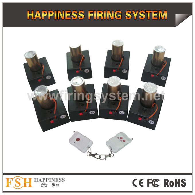 remote firing system 8 cues,special for stage fountains, with battery inside 
