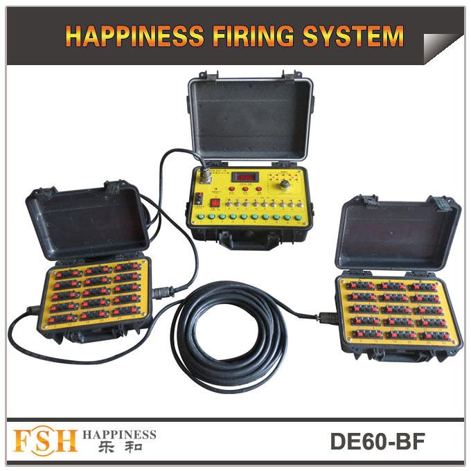  fireworks firing system 60 cues wire control,waterproof case,sequential fire function