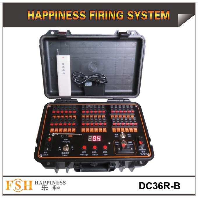 36 cues fireworks firing system both for remote and wire control,Rechargeable, Sequential and fire all function