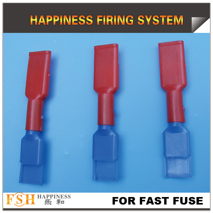 connectors for fast fuse in fireworks display