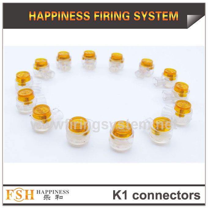 K1 connectors for cable in fireworks display, wire connectors 