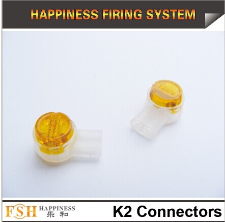 K 2 wire connectors for fireworks display, ematches connecting 