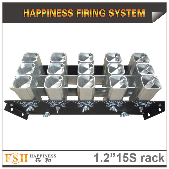 1.2 inch 15 shots  racks, AL display rack for fireworks, special for the roman candles or single shot  
