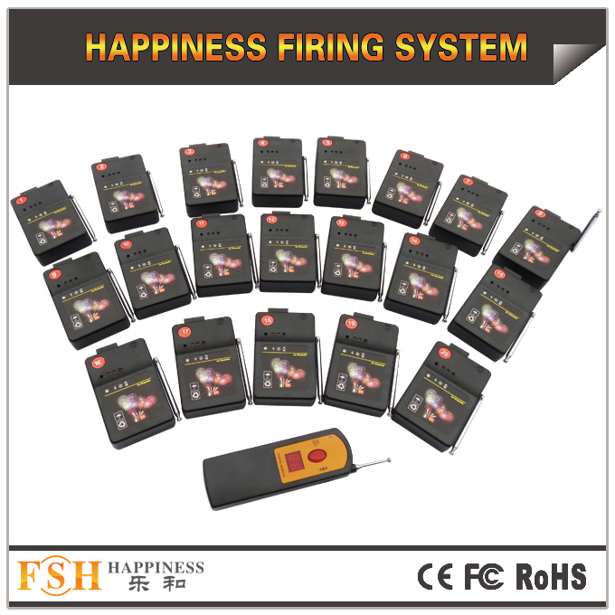 20 cues fireworks firing system,digital remote,adjust sequential time,fire all ,step fire for talon and ematch 