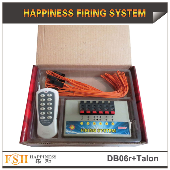DB06r remote firing system with 6pcs 3M talon igniters for a package, for consumer fireworks display, gift for your fireworks clients 