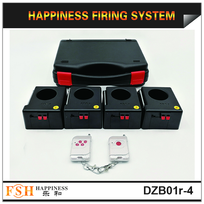 Happiness 4 cues remote stage wireless cold flame fountain fireworks wireless firing system for wedding