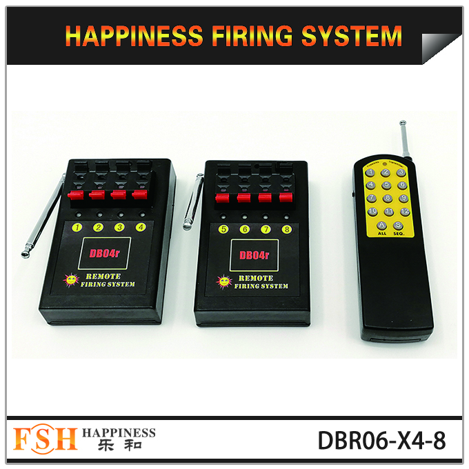 3rd generation wireless firing system for fireworks, 8 cues radio system for Christmas and new year 